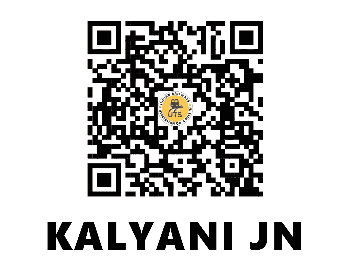 UTS QR Code for KALYANI JN - KYI - ER (WEST BENGAL)
